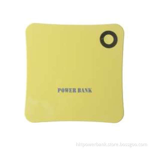Music Box Style Yellow 9000mAh LED Lighting Micro USB Output Portable Power Bank Pack External Battery Charger